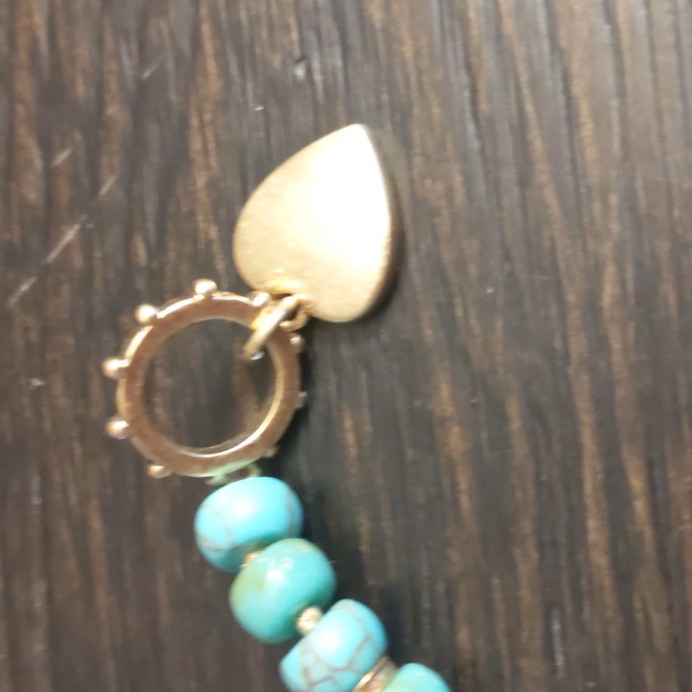 Stella & Dot Faux Turquoise Necklace - Picture 2 of 5